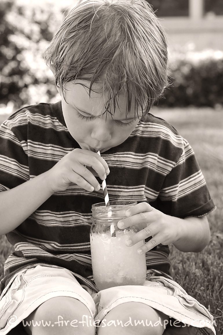 Refreshing Limeade Slush is perfect for hot, busy days! | Fireflies and Mud Pies