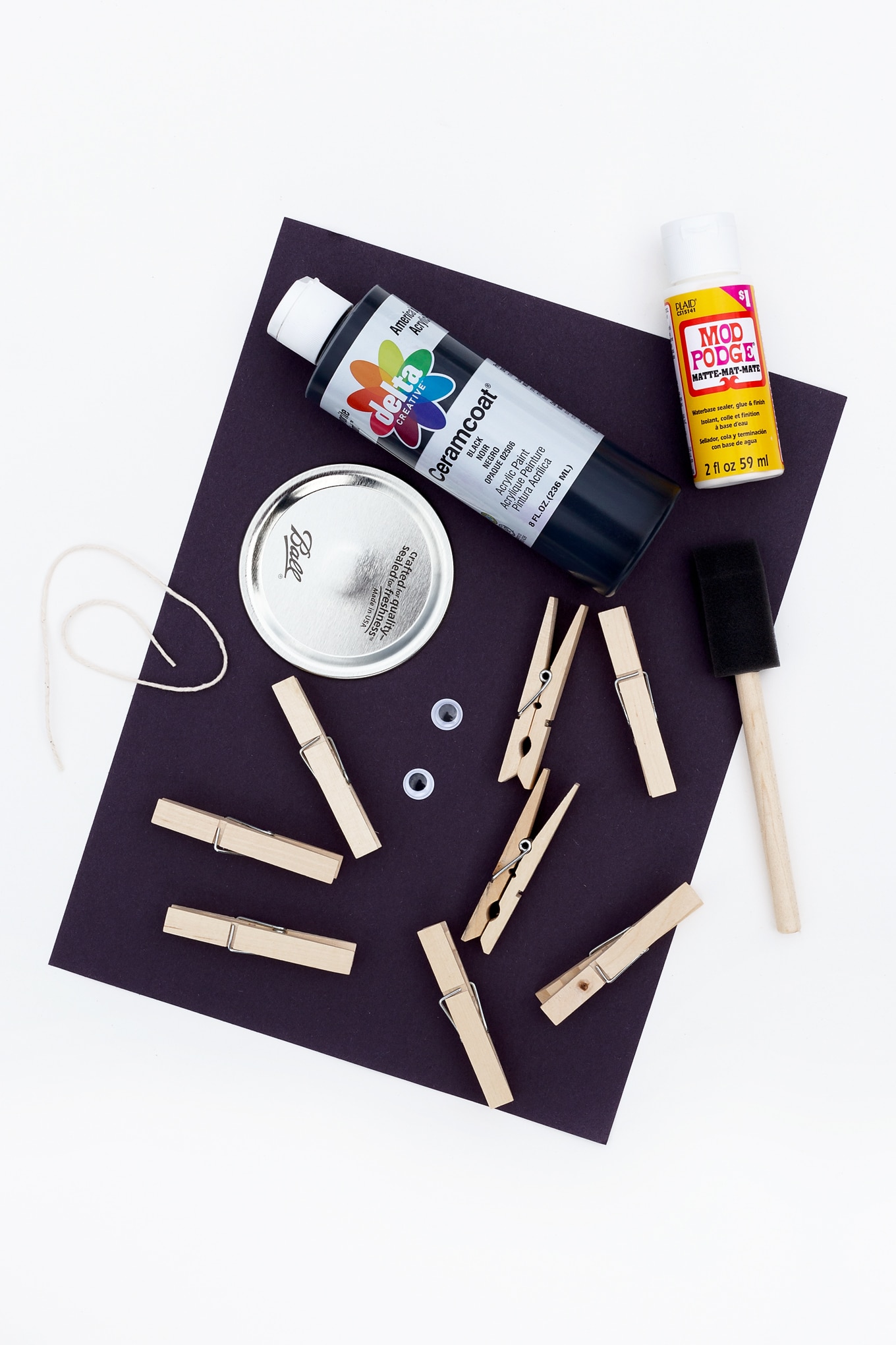 Mason Jar Lid Spider Craft Materials Mason Jar Lid Spider Craft Materials