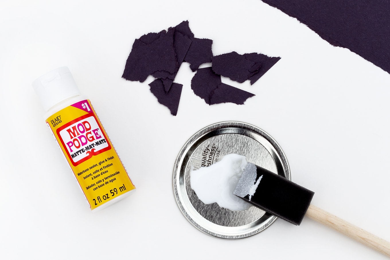 Mason Jar Spider Craft In-Process Mason Jar Spider Craft In-Process