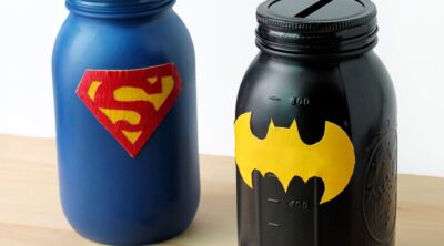 Superhero Mason Jar Bank