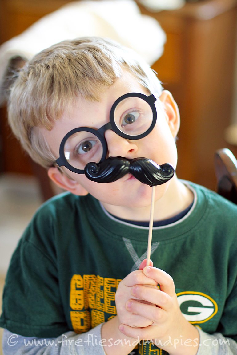 Mustache Crayons for Kids
