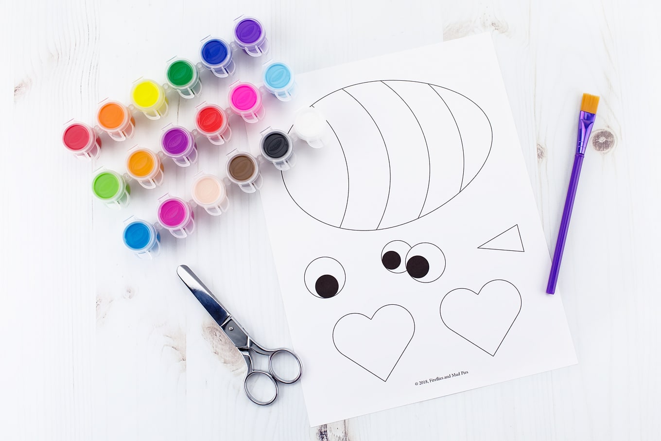 Supplies Needed to Make a Paper Bee Craft