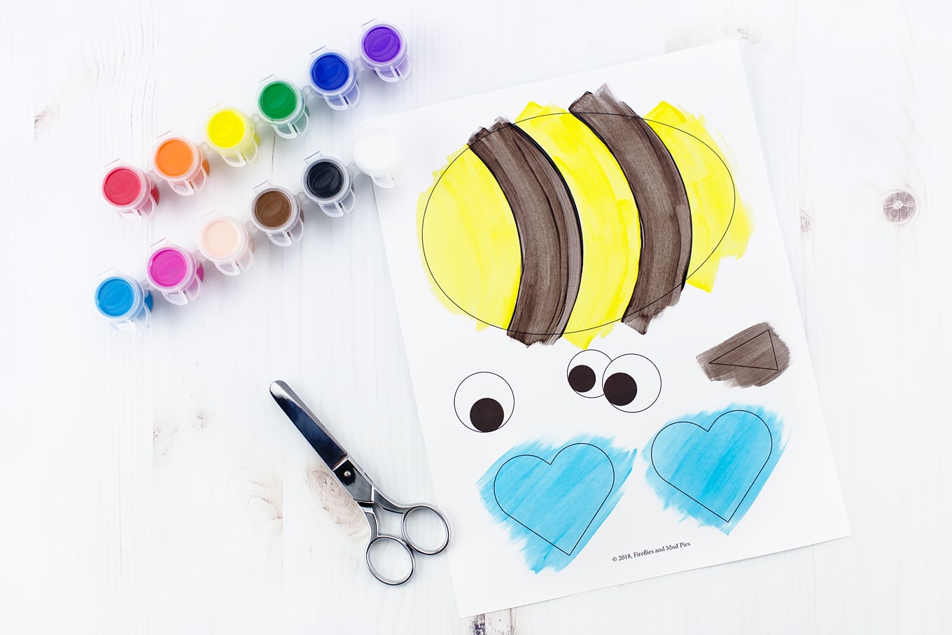  Easy and Fun Paper Bee Craft In-Process