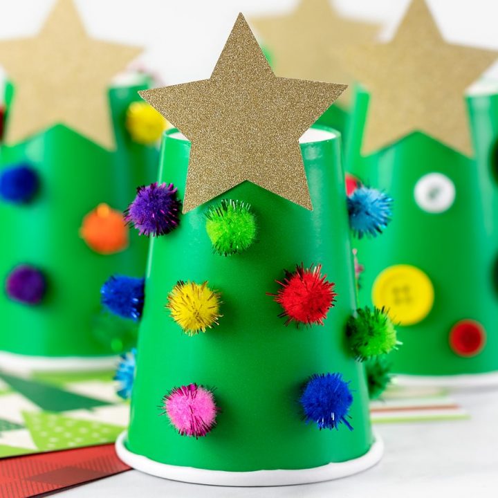 Paper Cup Christmas Trees