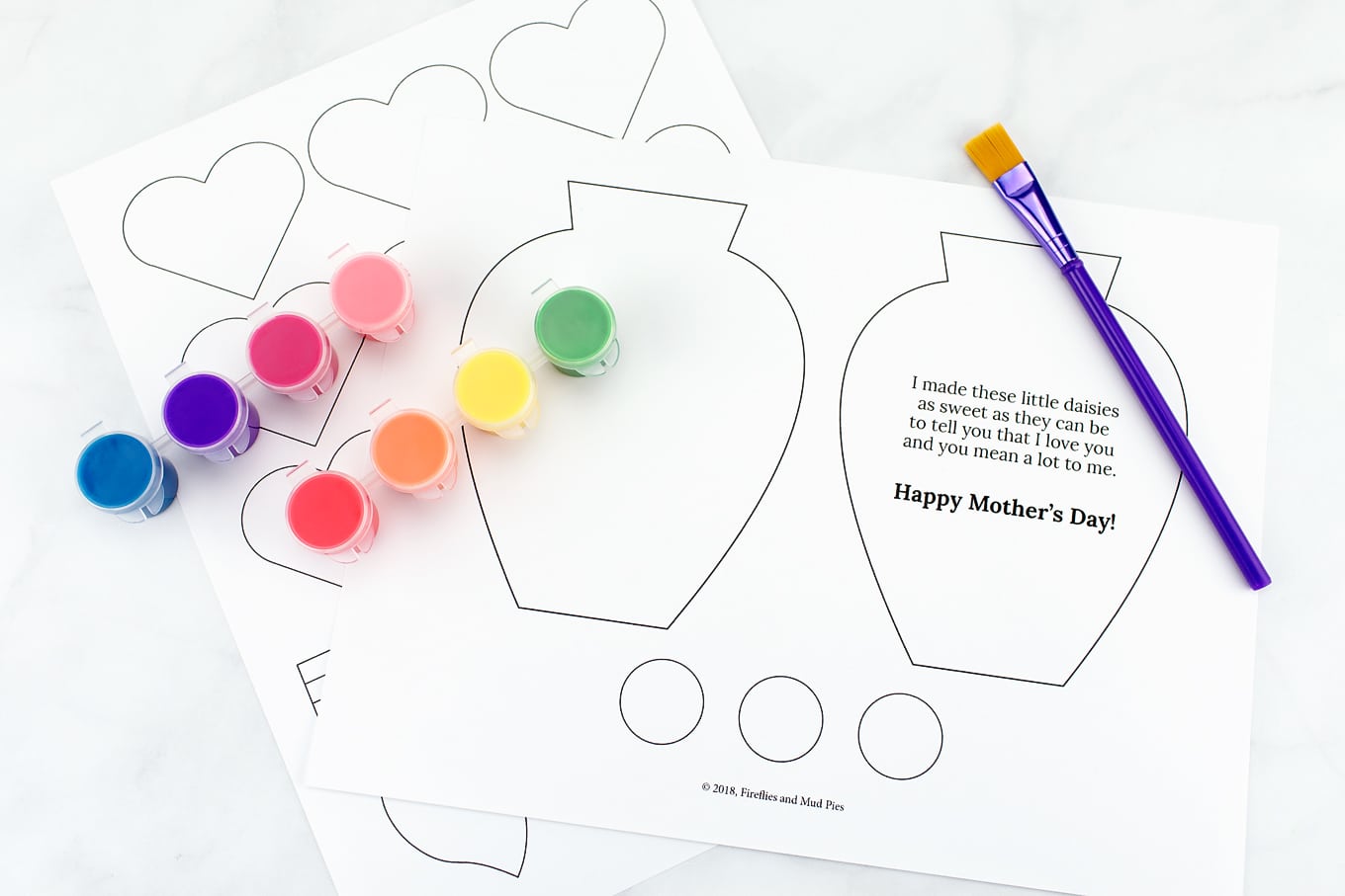 Supplies Needed for Paper Flower Bouquet Craft 