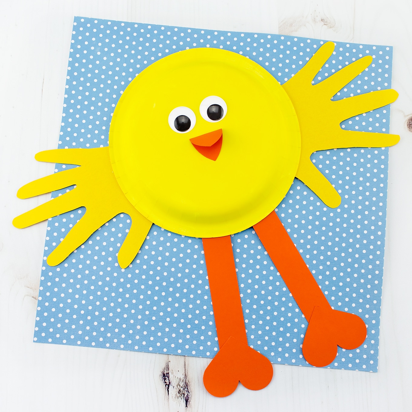 Paper Plate Chick Craft