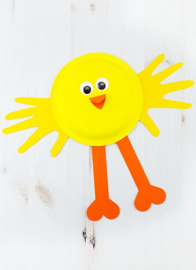 Paper Plate Chick Craft