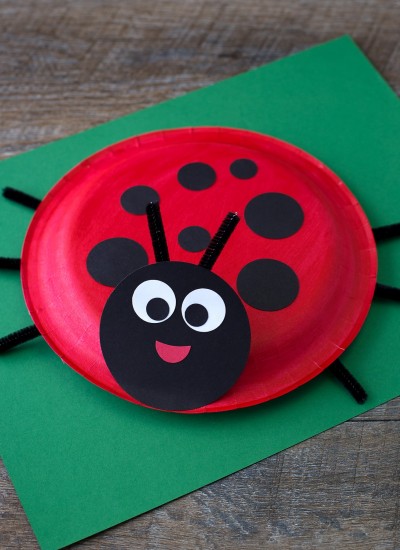Paper Plate Ladybug Craft