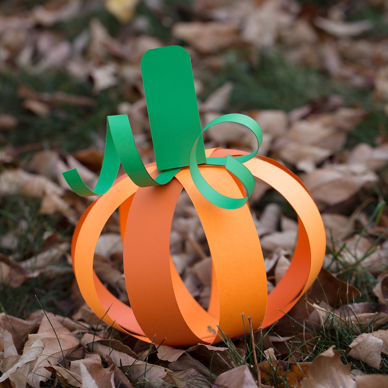 Paper Strip Pumpkin Craft Paper Strip Pumpkin Craft