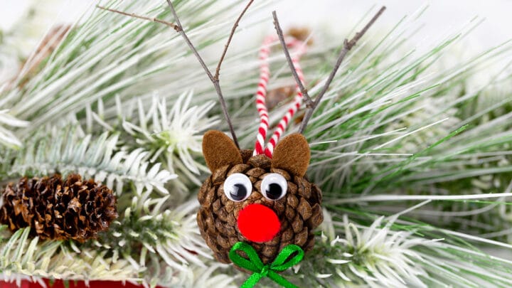 Mud Pie Kids Glitter All the Way Christmas Reindeer Ornament 1 Pc Set