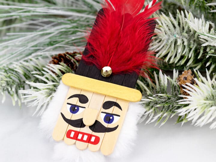 Popsicle Stick Nutcracker Ornament