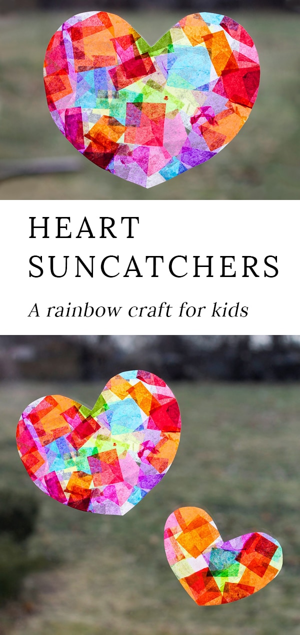 heart suncatcher craft