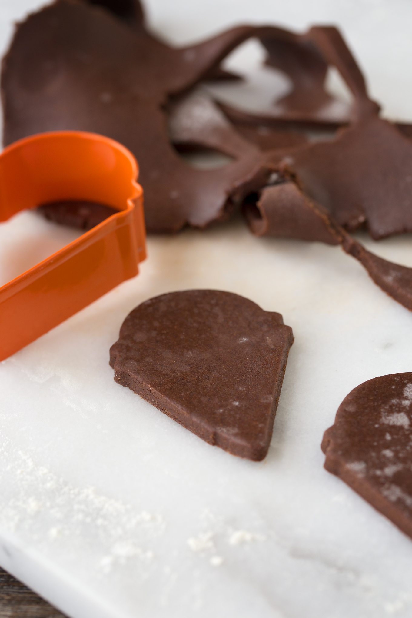 Chocolate Reindeer Cookies In-Process