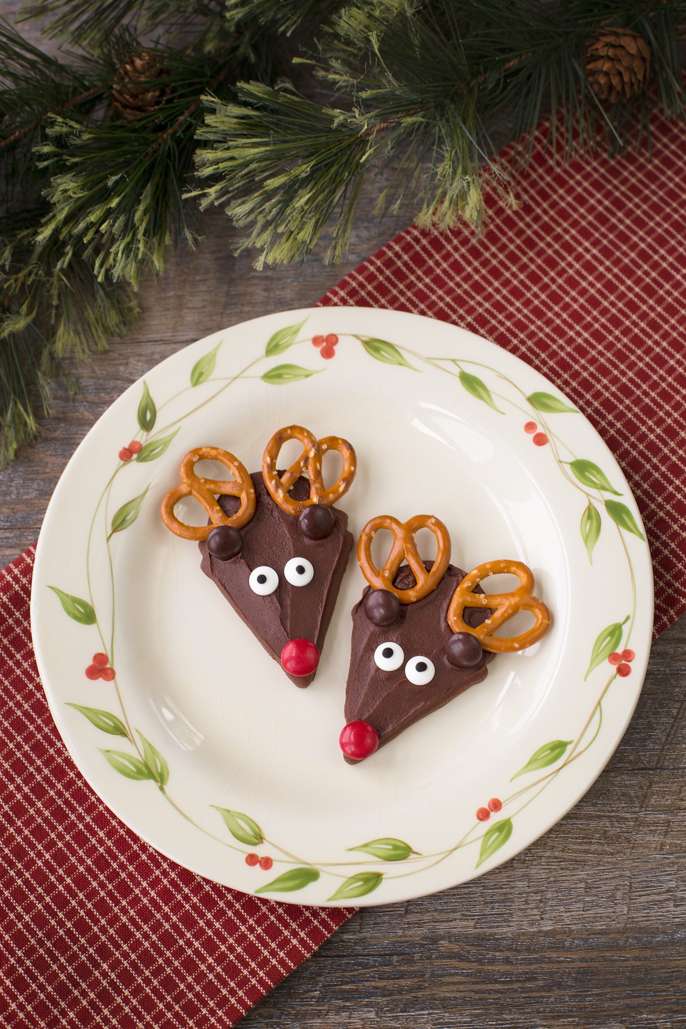 Chocolate Reindeer Cookies