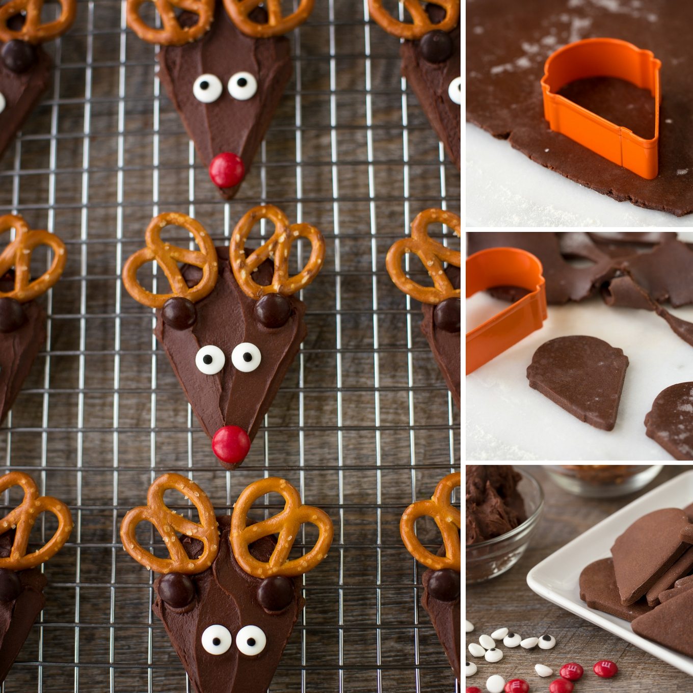 Chocolate Reindeer Cookies - An Easy and Fun Cookie Recipe for Kids