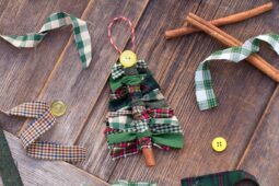 Scrap Fabric Tree Ornaments