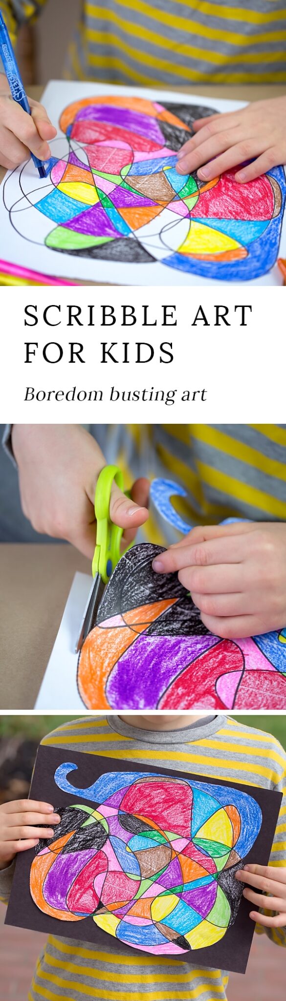 My kids' sketchbooks are full of Scribble Art! It's their go-to kind of drawing for relaxation, keeping themselves busy on road trips, and being creative.