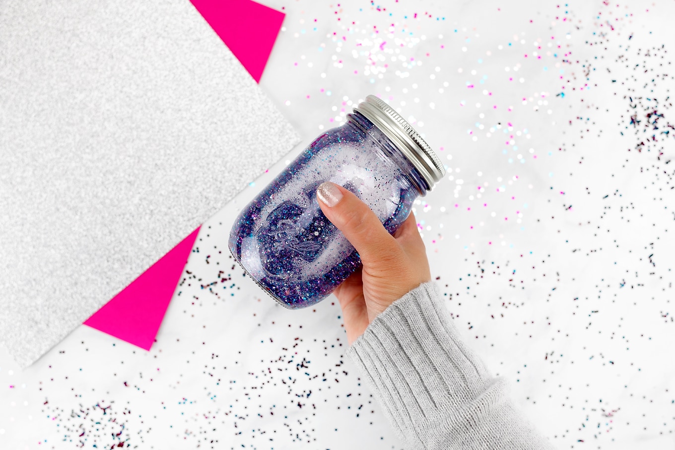 Shaking a Glitter Jar