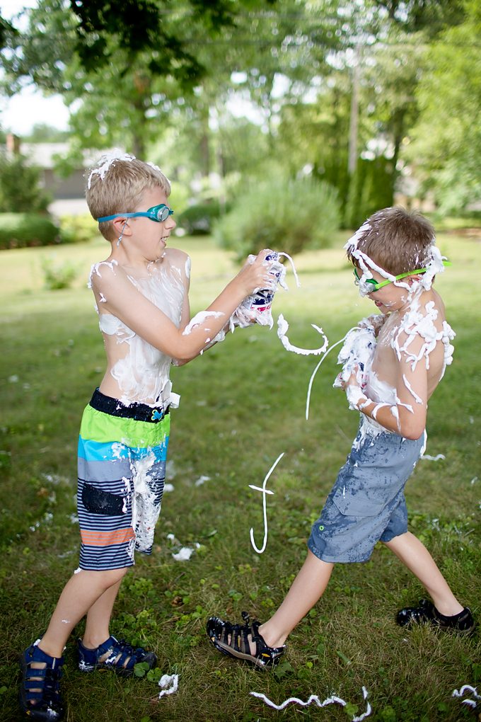Epic Shaving Cream Battle