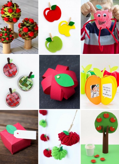 Simple Apple Crafts for Kids