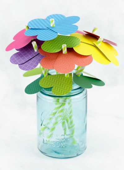 Simple Paper Straw Flowers