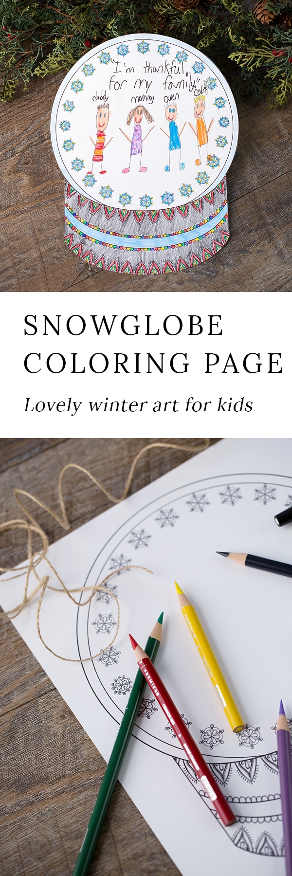 Winter is the perfect season for snowglobe crafts! Whether kids are learning about snow and snowflakes or simply enjoying a winter craft at home, this open-ended snowglobe coloring page is a fun way to enjoy winter.