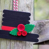 Craft Stick Snowman Ornament