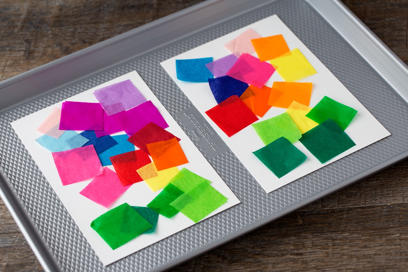 Bleeding Tissue Paper on Watercolor Paper