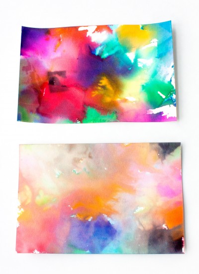 Snowy Day Tissue Paper Art