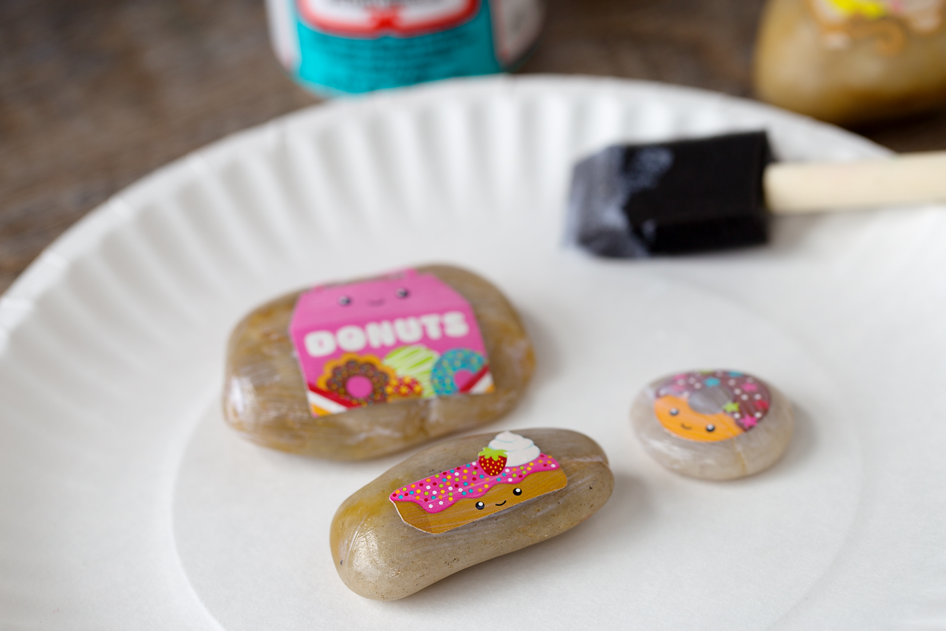 In-Process Sticker Rocks