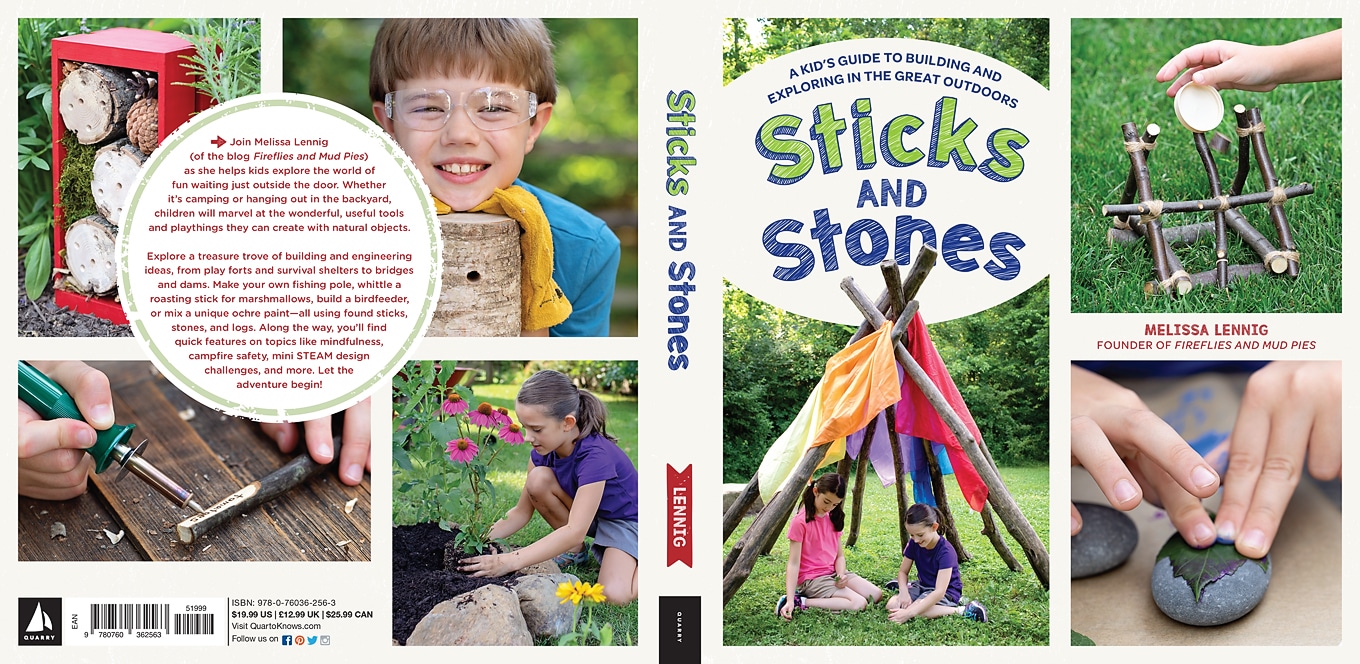 Sticks and Stones outdoor activity book for kids.