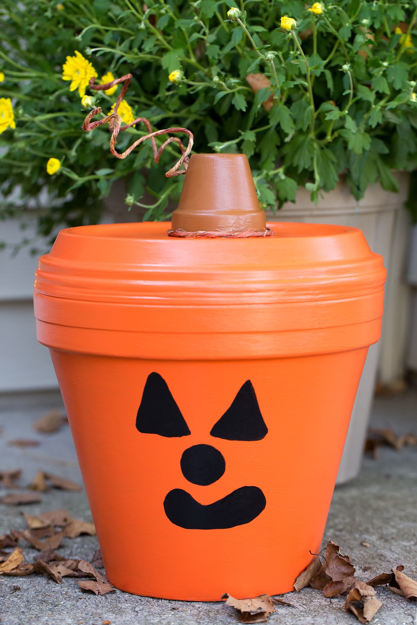 Terracotta Pot Jack O'Lantern Craft Bring a little Halloween fun to your garden, patio, or porch with this easy Terracotta Pot Jack O'Lantern Craft. It's a fun Halloween craft for kids!