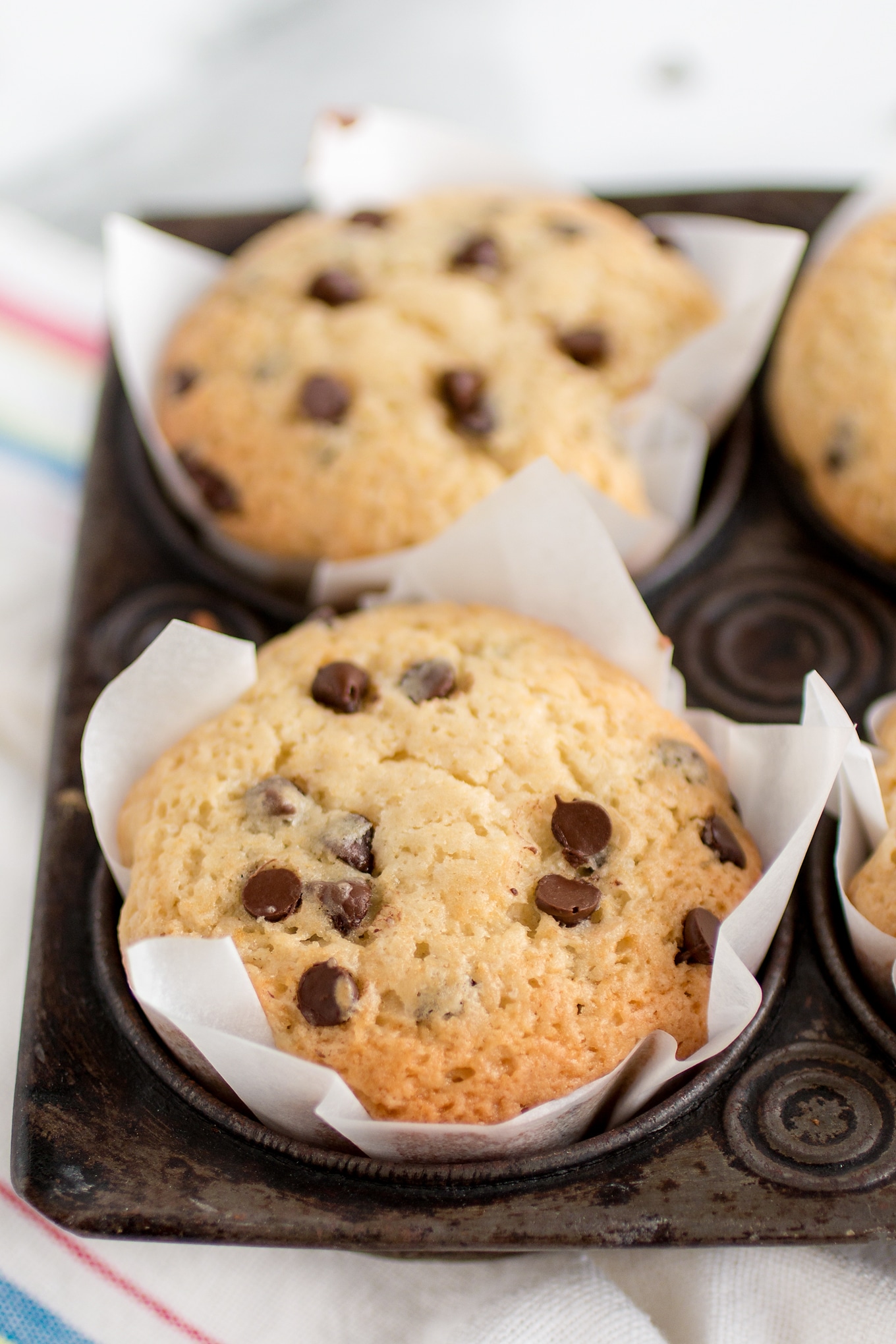 Warm Chocolate Chip Muffins 