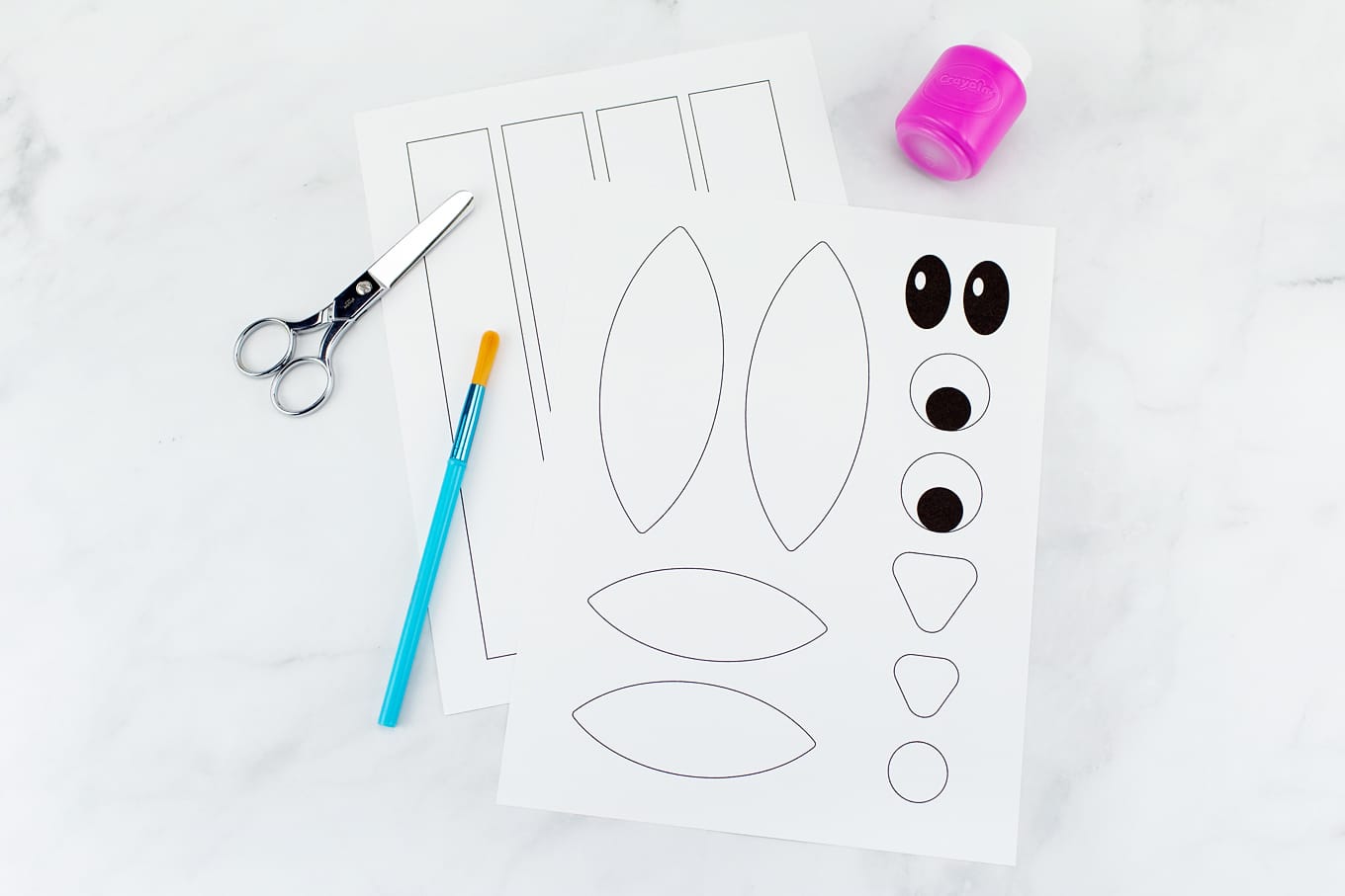how to make the easiest paper bag bunny craft