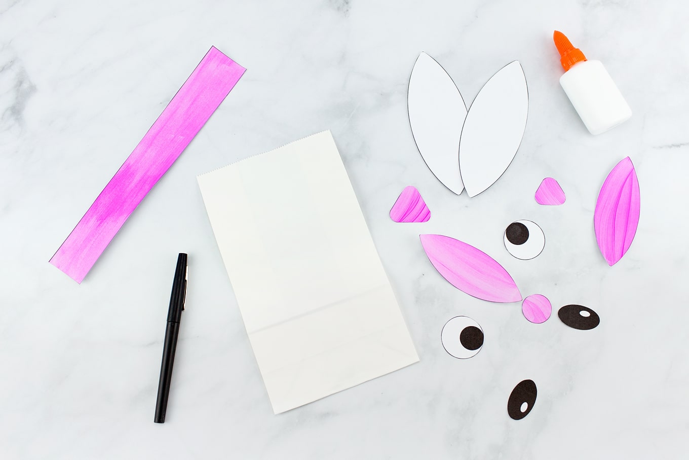 Materials Needed for Paper Bag Bunny Craft Materials Needed for Paper Bag Bunny Craft