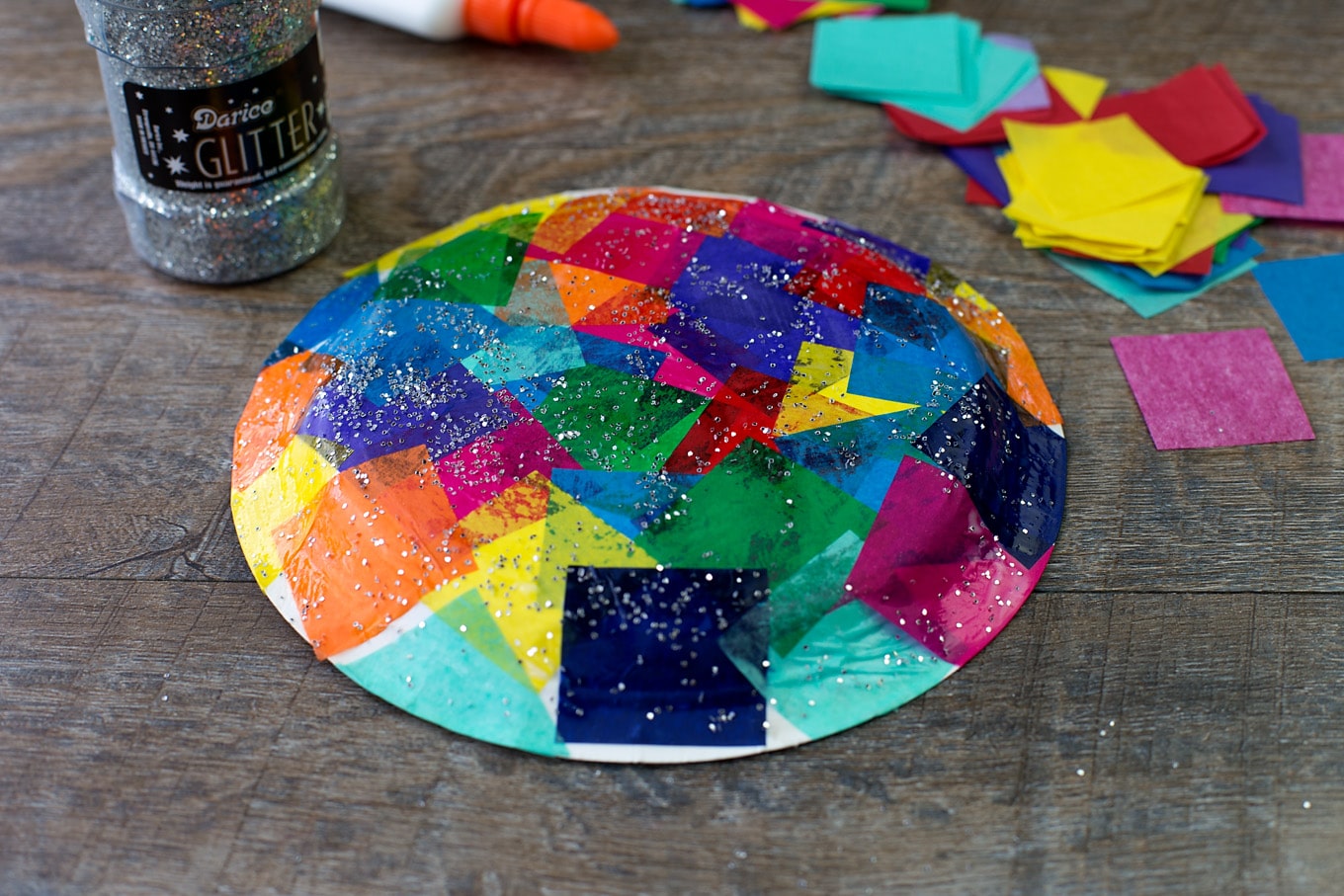 Tissue Paper and Paper Plate Turtle Craft Tissue Paper and Paper Plate Turtle Craft