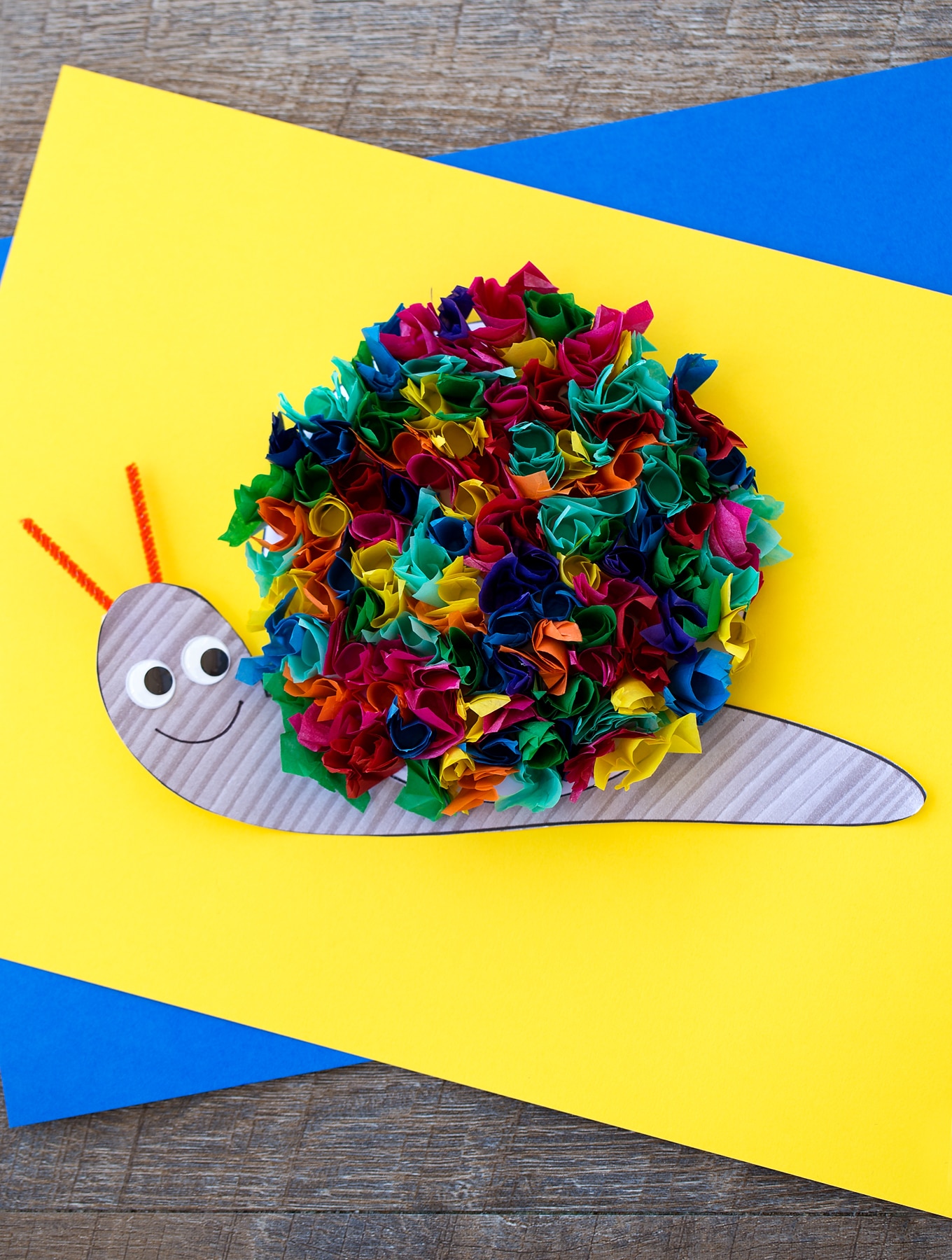 Tissue Paper Snail Craft Tissue Paper Snail Craft