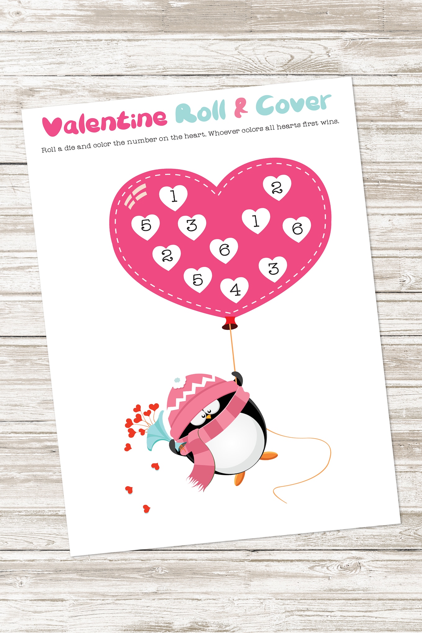 Valentine's Day Roll and Cover Valentine's Day Roll and Cover