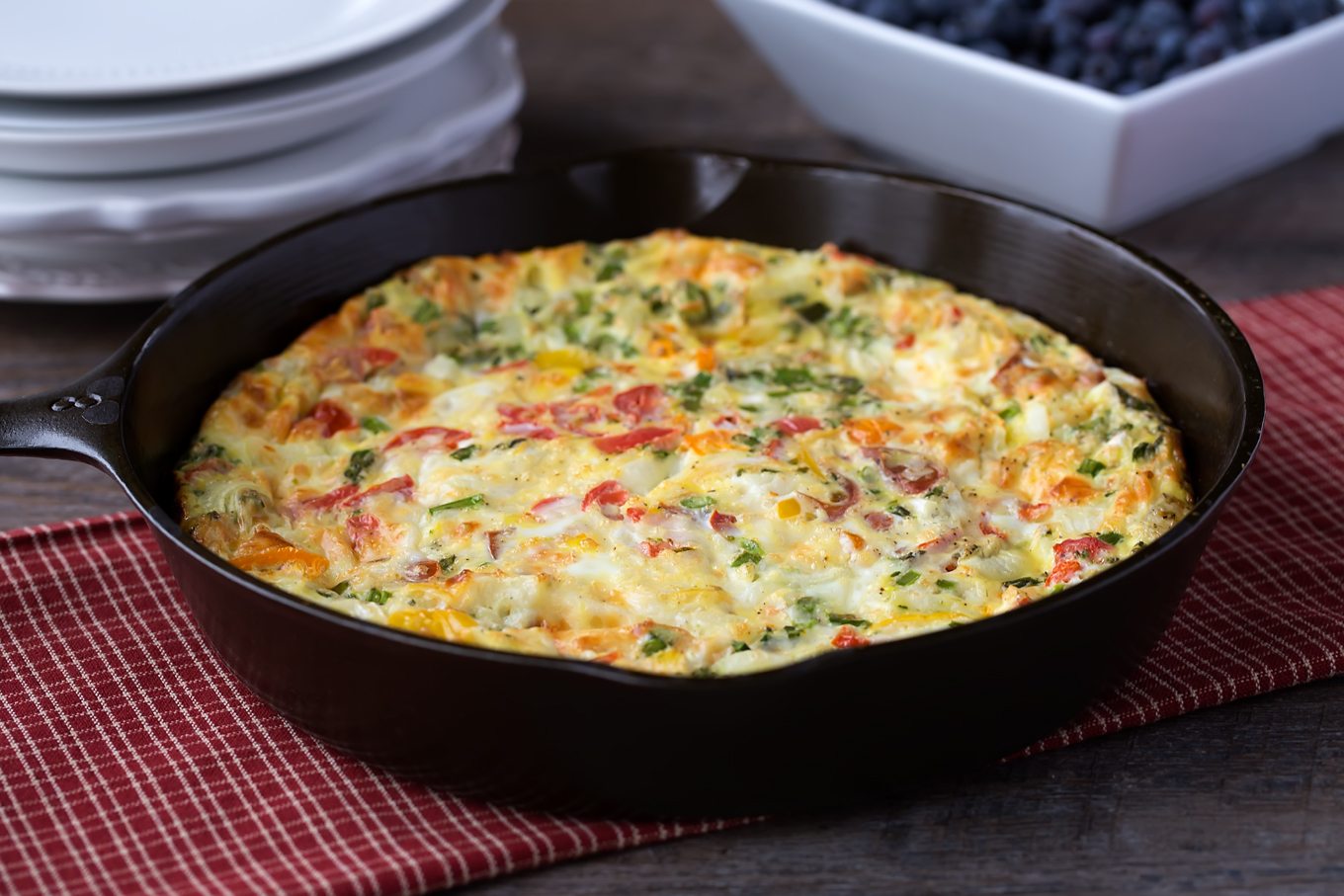 Cheese and Veggie Egg Bake