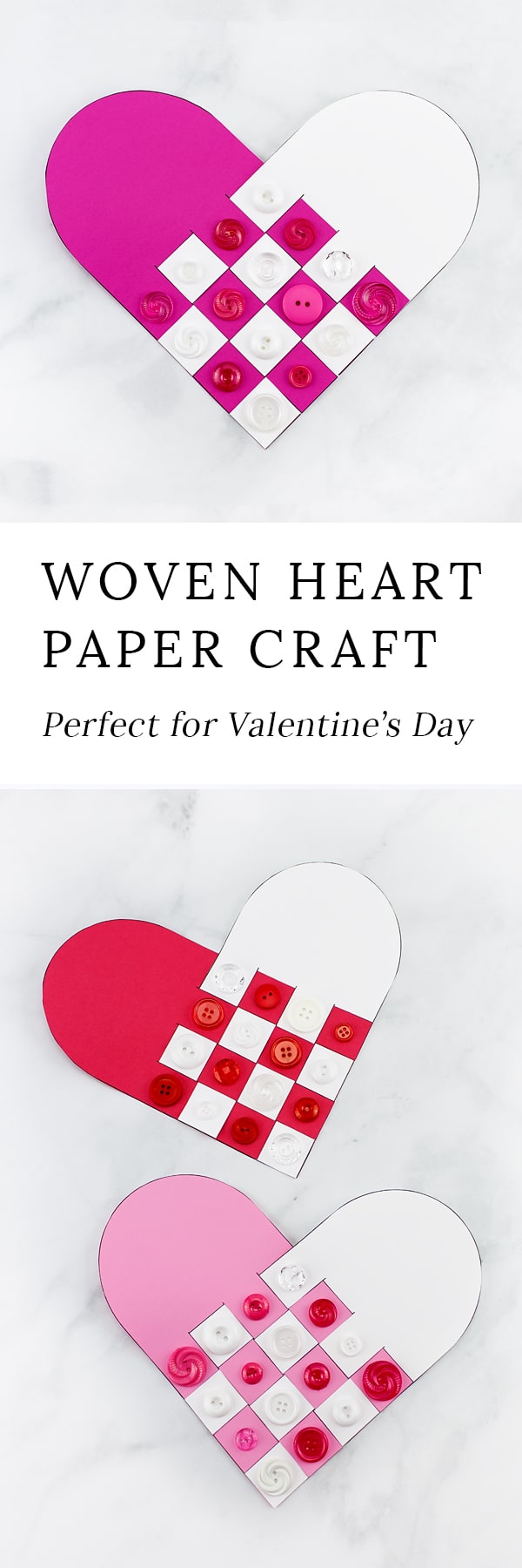 Reminiscent of Scandinavian Woven Hearts, this Woven Heart Craft is an easy and fun Valentine's Day craft for kids of all ages to make at school or home. #heartcrafts #valentinesdaycrafts #paperheartcrafts #papercrafts #scandinavianhearts #printablecrafts #preschoolcraftsforkids