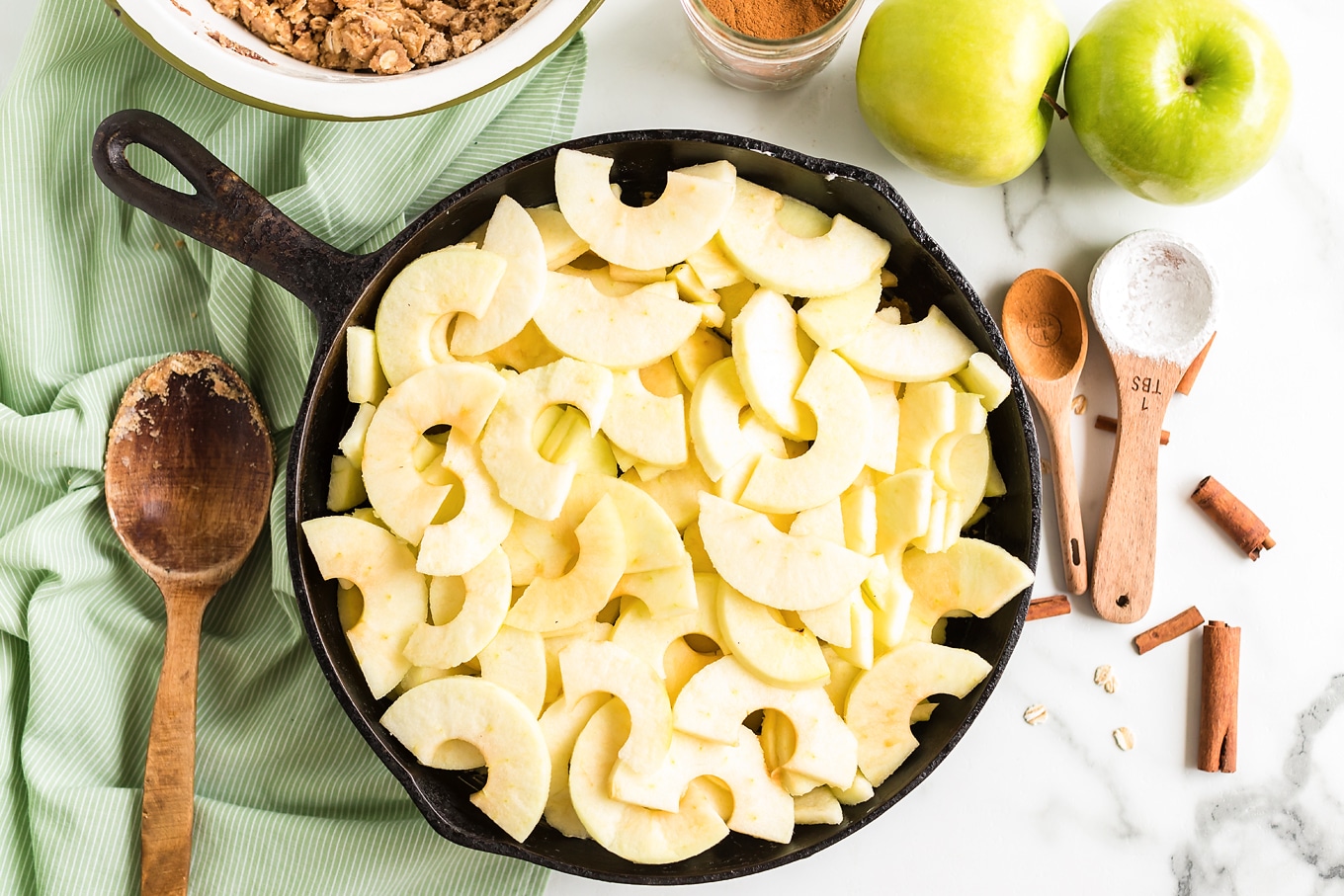 Sliced Apples for Apple Crisp