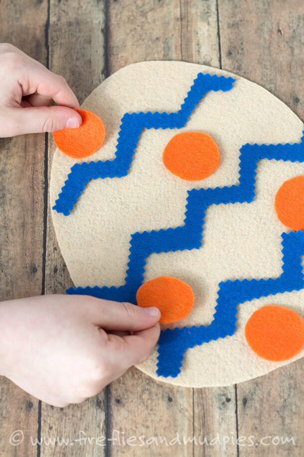 Felt Easter Egg Activity - Fireflies and Mud Pies