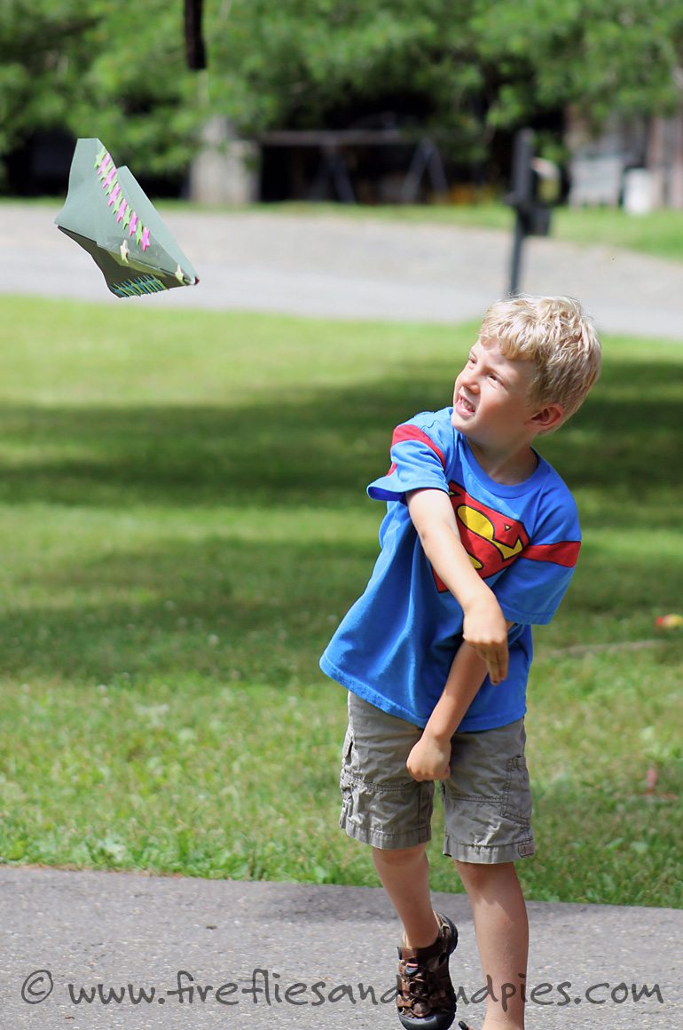 Giant Paper Airplanes | Fireflies and Mud Pies