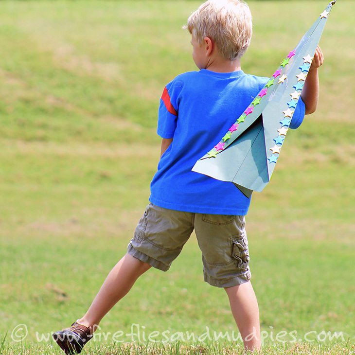 Giant Paper Airplanes | Fireflies and Mud Pies
