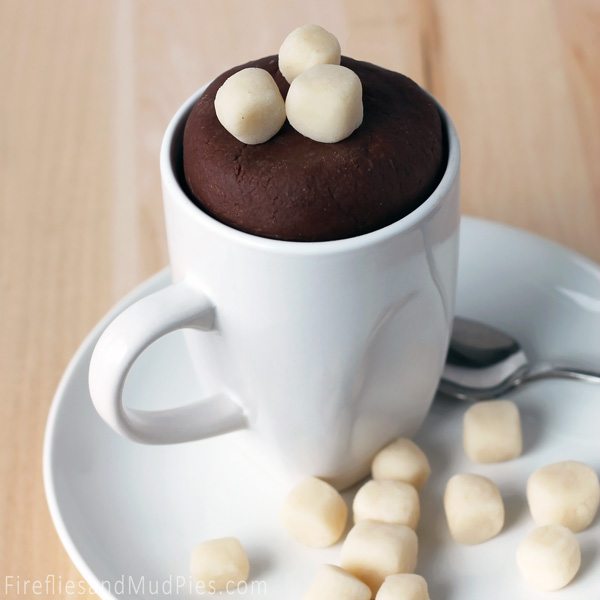 hot chocolate playdough