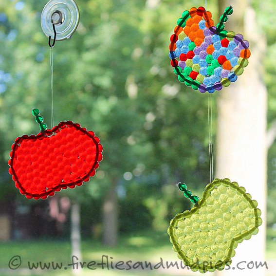 Apple Suncatchers | Fireflies and Mud Pies