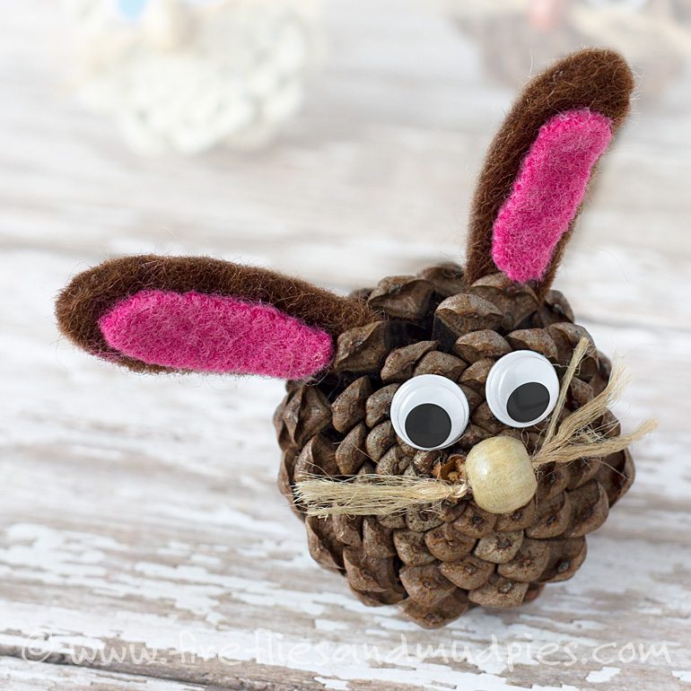 Pine Cone Easter Craft