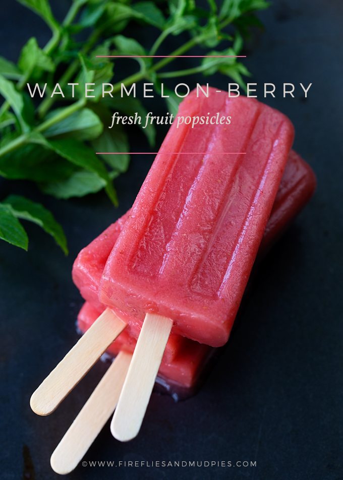 Watermelon Berry Popsicles are the perfect summer treat for kids!