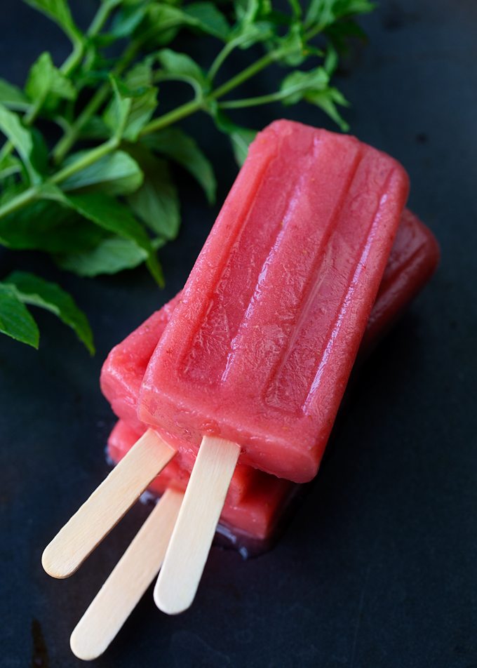 Watermelon Berry Popsicles are easy to make for kids!